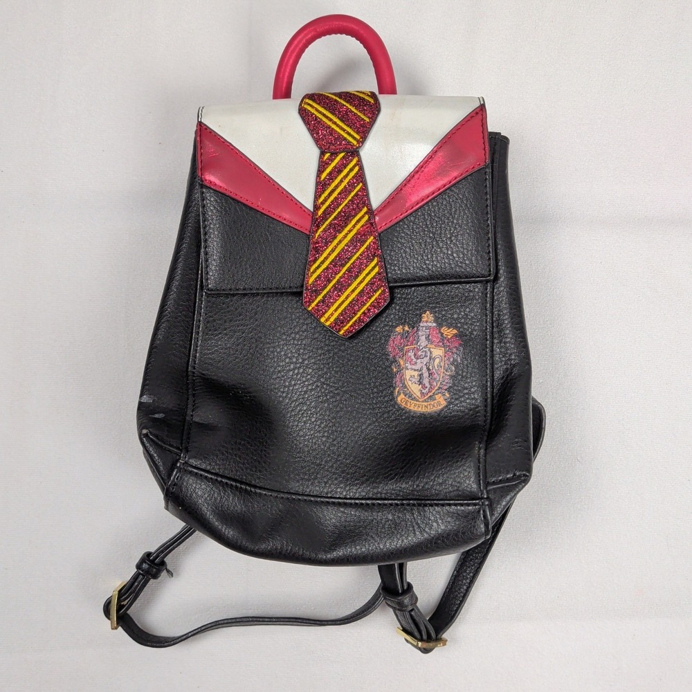 Harry Potter Gryffindor Mini Backpack Black Red Tie Hogwarts House